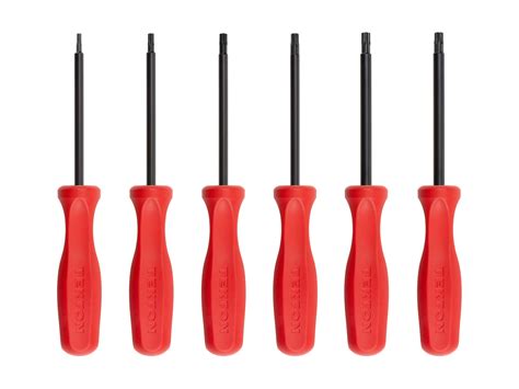 Piece Torx Hard Handle Screwdriver Set Black Oxide Tekton Made