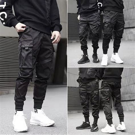 Calças Cargo Casual Harem Joggers Hip Hop Masculina Parcelamento Sem