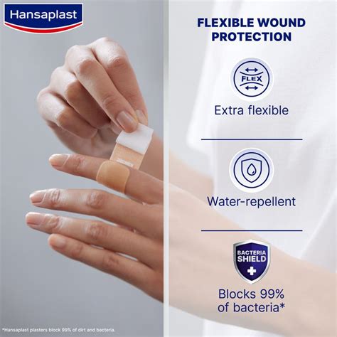 Hansaplast Elastic Много издръжливи текстилни пластири х20 броя