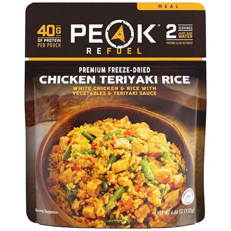 Peak Refuel Chicken Teriyaki Rice 2 Servings Viam Outdoors