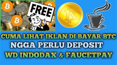 Cuma Lihat Iklan Di Bayar Btc Gratis Website Penghasil Btc Gratis