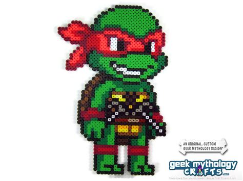 Teenage Mutant Ninja Turtles Perler Bead Sprite Figure Chibishou 3