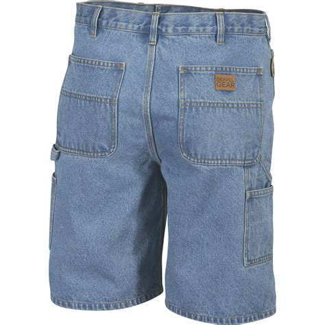 Free Shipping — Gravel Gear Mens Denim Carpenter Shorts Northern