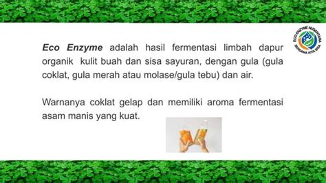 Pengertian Eco Enzyme Manfaat Dan Cara Membuatnya PPT