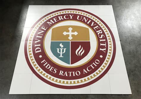 Divine Mercy University Floor Mural - Production Photo - Images In Tile USA