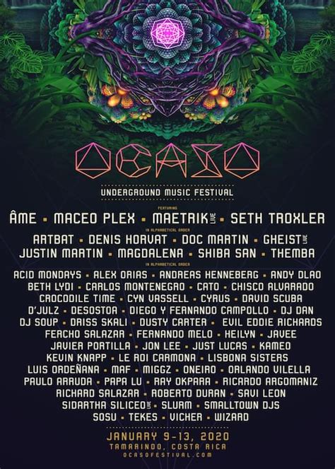 Ocaso Underground Music Festival Tickets At La Senda Costa Rica In