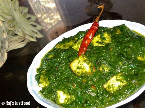 Palak Paneer Recipe without onion and garlic - Raj's JustFood