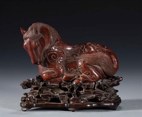 Buy A Chinese Carved Bamboo Horse | Madison Square Gallery, Inc. In Ny