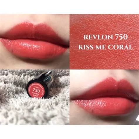 Revlon Super Lustrous Lipstick 750 Kiss Me Coral สียอดฮิต 750 Th