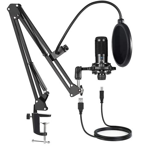 Professional USB Condenser Microphone Kit With For Computer PC Studio