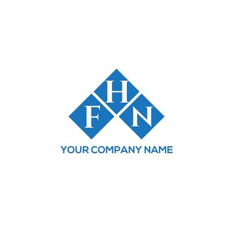 Fhn Letter Logo Design On White Background Fhn Creative Initials