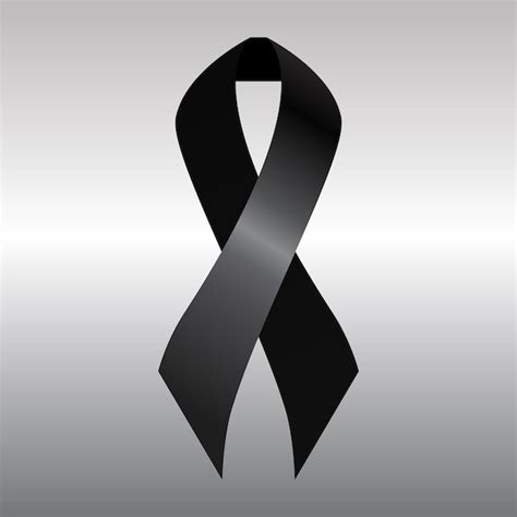 Premium Vector Illustration Of Black Mourning Ribbon For Your Design