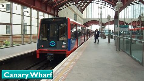 Canary Wharf London Dlr B Stock Youtube