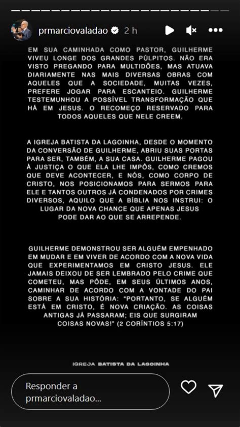 Sorrindo Pastor Anuncia Morte De Guilherme De P Dua Aos Anos