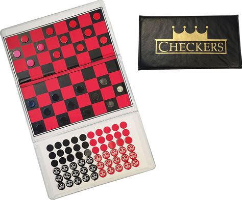 Amazon We Games Magnetic Checkbook Checkers Great For Travel