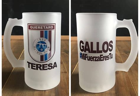 Gallos Blancos De Queretaro Oz Frosted Glass Beer Mug Tarro