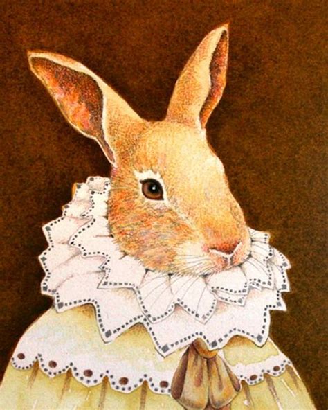 Victorian Rabbit V Art Prints By Wendy Dewitt Shop Canvas And Framed