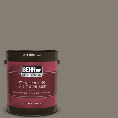 BEHR ULTRA 1 Gal MQ2 53 Smoky Trout Flat Exterior Paint Primer