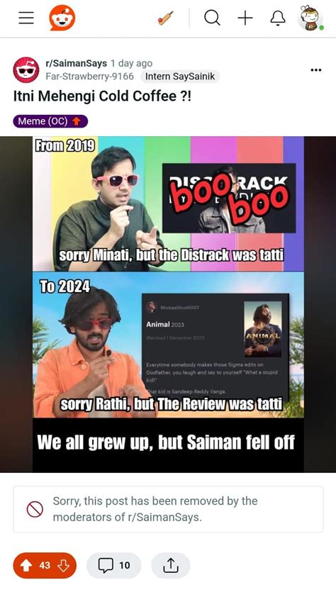 Hello Mod, I have a question (genuinely). Please can you tell me what ...