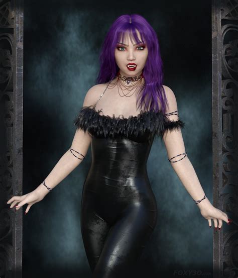 Fxy Aisha Vamp Character For Genesis 8 Female Daz Content By Foxy 3d