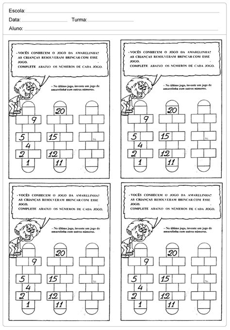 Atividades De Matem Tica Ano Do Ensino Fundamental Para Imprimir