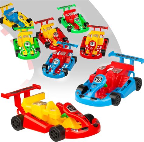 Proloso Pull Back Go Kart Friction Powered Racing Cars Kids