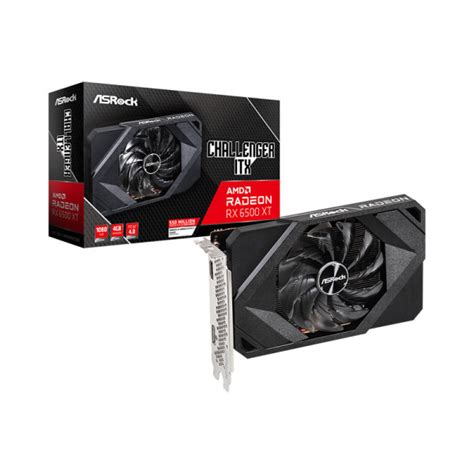 ASRock Radeon RX 6500 XT Challenger ITX 4GB GDDR6 Cartes Graphiques