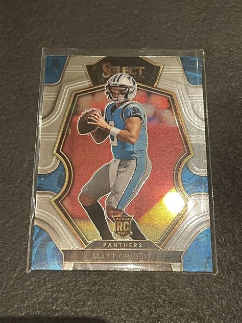 Matt Corral Rookie 2022 Panini Select Premier Level Carolina Panthers