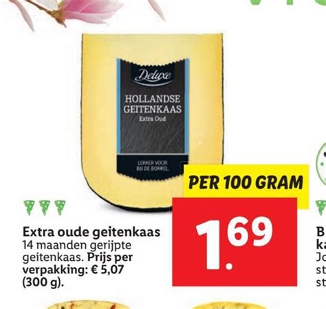 Extra Oude Geitenkaas 100 Gram Aanbieding Bij Lidl