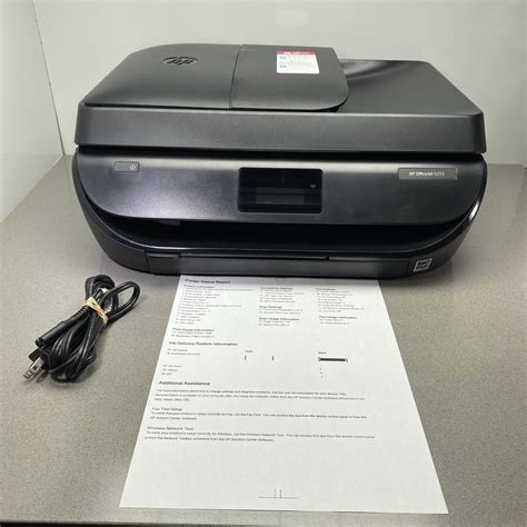 Hp Officejet 5255 All In One Wireless Inkjet Printer Tested No Ink Ebay