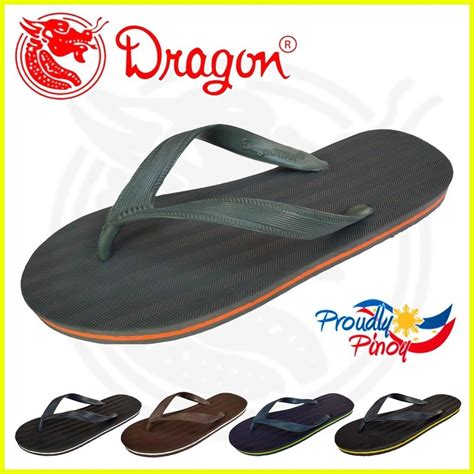 ♒ Dragon Slippers For Men D28 Rubber Flip Flops Philippine Made