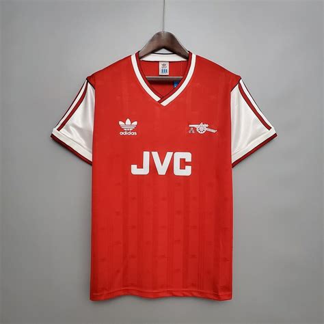 Camiseta vintage retro de casa del Arsenal 1988 1989 Fútbol de pie