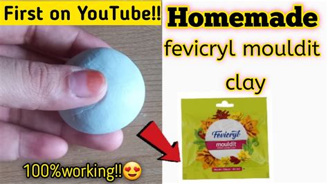 Homemade Fevicryl Mouldit Clayhow To Make Fevicryl Mouldit Clay At