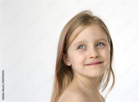 Kid Shirtless Topless Natural Race Studio Shoot Stock Adobe Stock