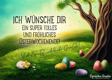 Fr Hliches Osterwochenende Spr Che Gr E Zu Ostern