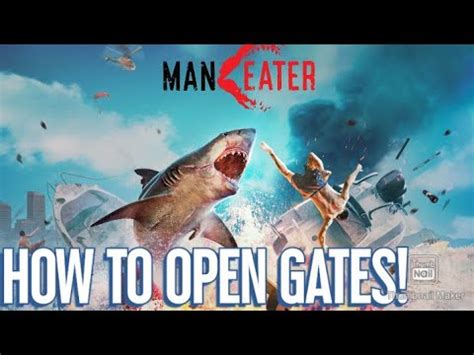 How To Open Gates Hit Red Button In Maneater Game Youtube