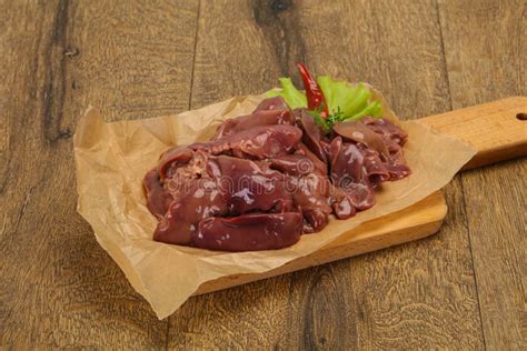 Raw Chicken Liver Ready For Cooking Stock Image Image Of Uncooked