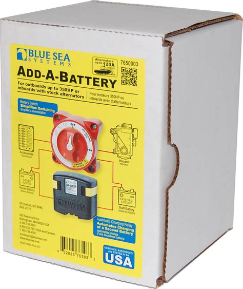 Add A Battery Kit 120a Boxed Blue Sea Systems