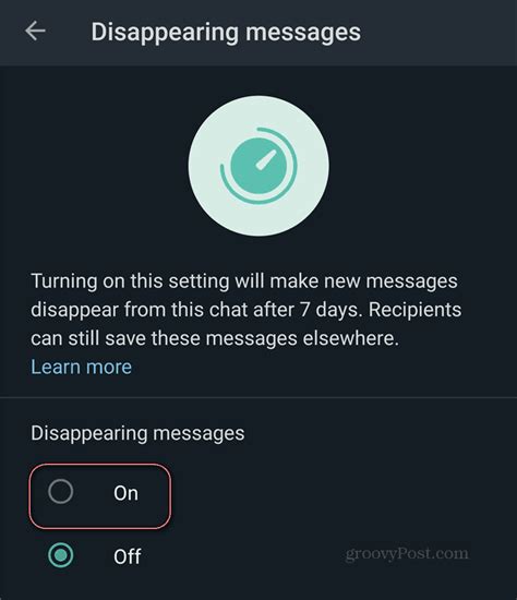 How to Send Disappearing Messages in WhatsApp