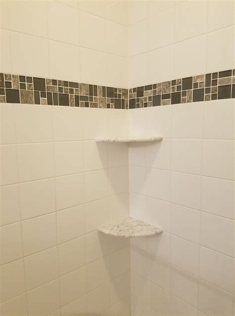 To Install Corner Shower Shelf Ceramic Large White Ceramic Corner