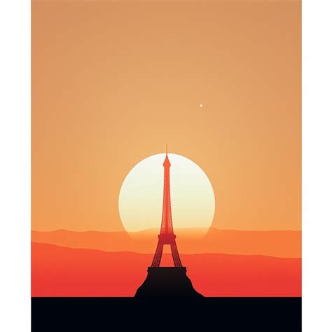 Premium Photo | Eiffel Tower at sunrise