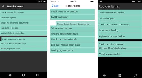 Xamarin Listview Documentation Reorder Items Telerik Ui For Xamarin