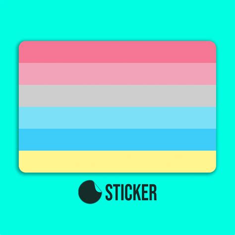 Genderflux Pride Flag Sticker Die Cut Vinyl Waterproof | Etsy