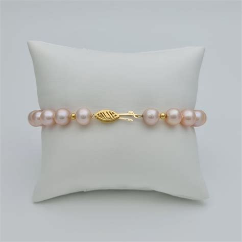 18 Kt Gold Yellow Gold Bracelet Freshwater Pearl Catawiki