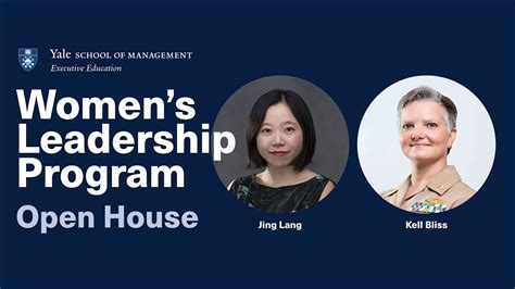 Open House For Yale S Women S Leadership Program YouTube