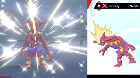 Shiny Toxtricity From The Max Lair Dynamax Adventures Pokemon Sword