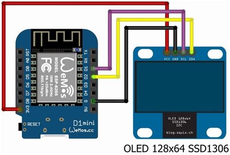 Oled Bicolor Shield Per Wemos D Mini Progetto Completo