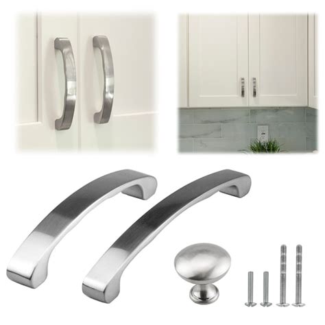 Brushed Nickel Cabinet Pulls - Etsy