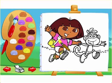 Dora The Explorer Coloring Games - Dora The Explorer Painting Games