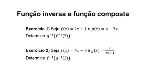 Função Inversa E Composta LIBRAIN